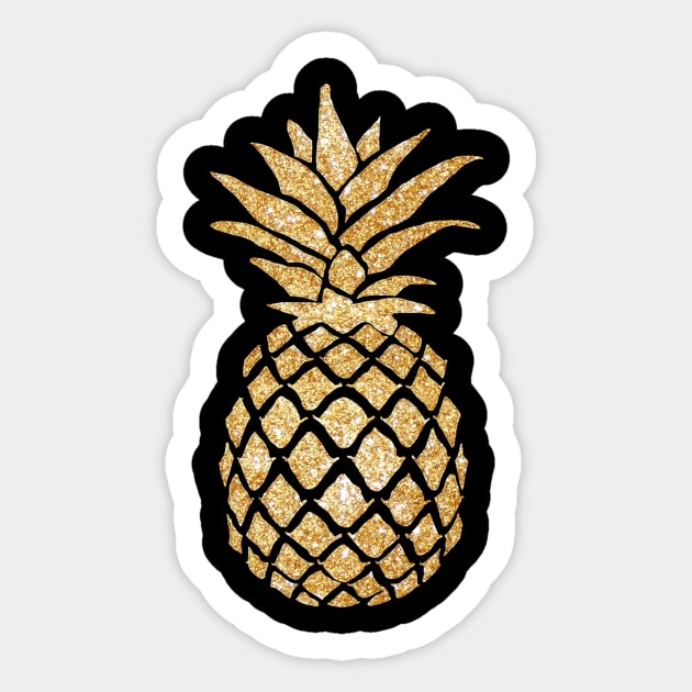 Glittery Pineapple Sticker by lolosenese